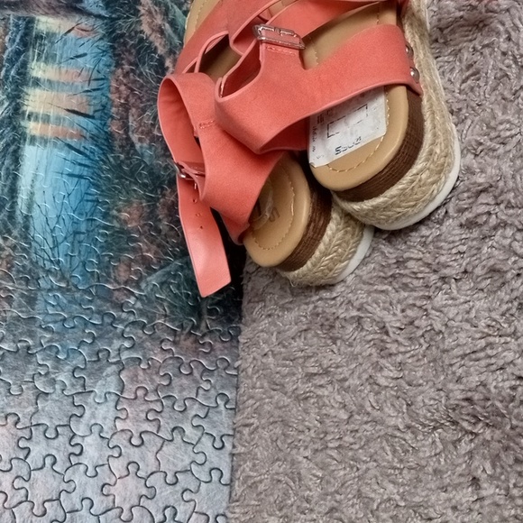 Orange Soda wedge shoes size 1 - Picture 4 of 5